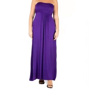 NWT 24seven Women's Purple Maxi Dress, SIZE 2X